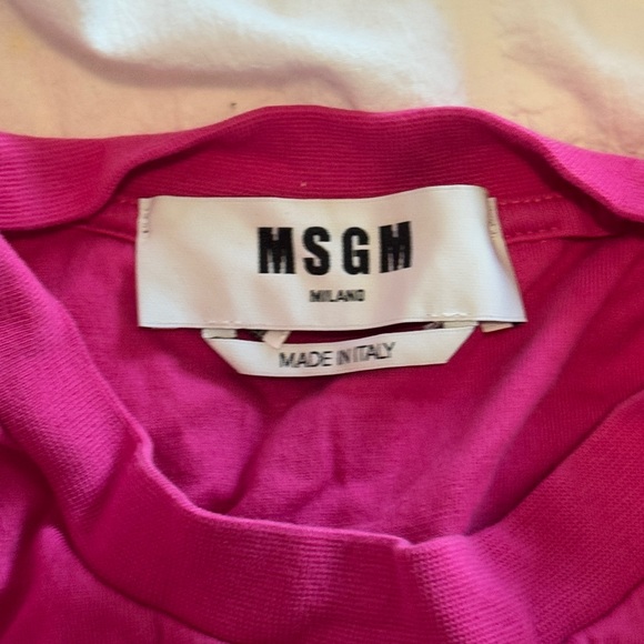 MSGM PINK PUFF SLEEVE DRESS - Picture 2 of 3